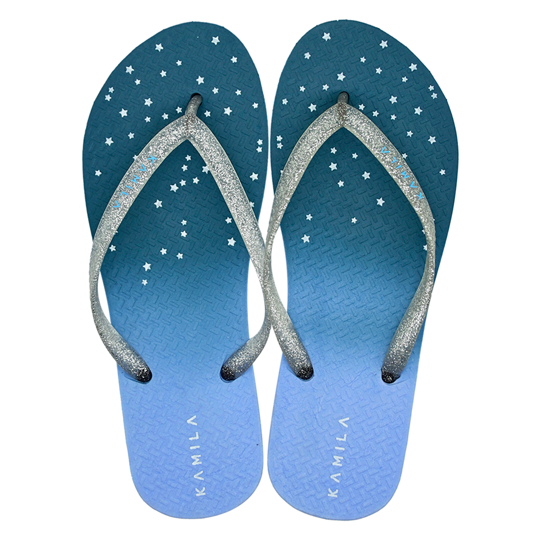 Baru Boreal Star Azul Cyan 12644926 Sandalias Barú Boreal Star – Diseño Estelar con Brillo - Imagen 1
